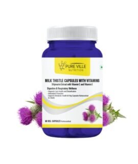 PURE VILLE NUTRITION MILK THISTLE CAPSULES WITH VITAMINS C & E