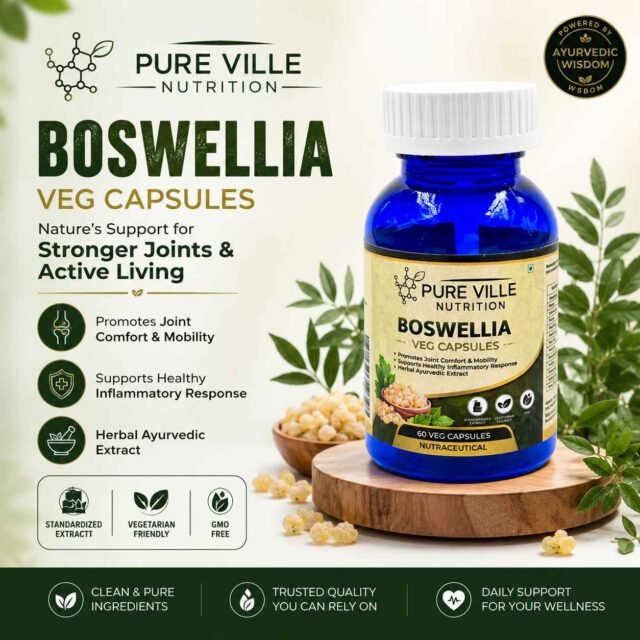Pure Ville Nutrition Boswellia Serrata Veg Capsules – 60 Veg Caps