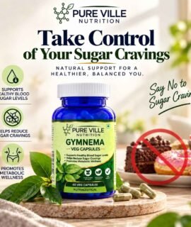 Pure Ville Nutrition Gymnema Sylvestre Extract Veg Capsules – 60 Veg Caps