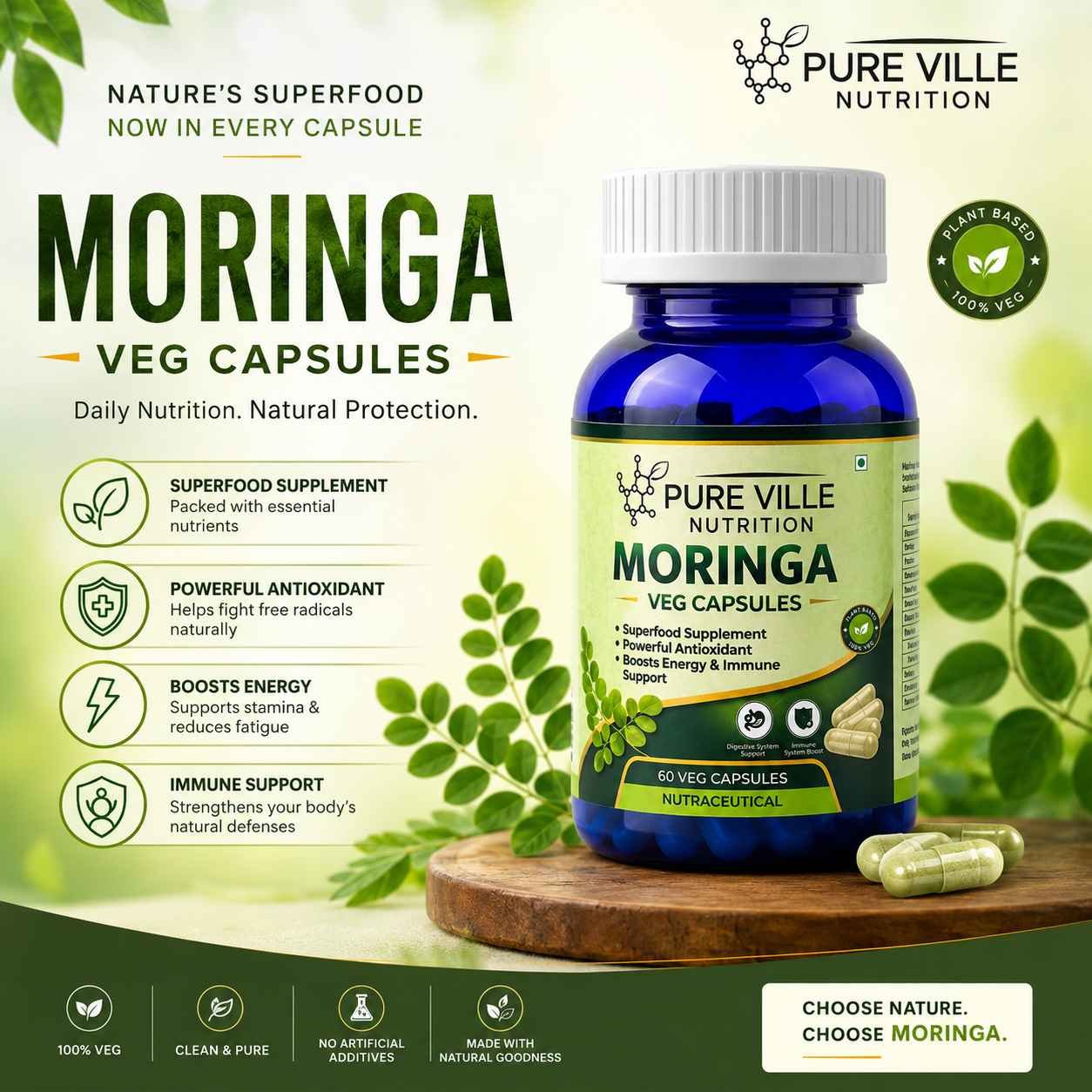 pure-ville-nutrition-moringa-veg-capsules-60-veg-caps-pack-of-2