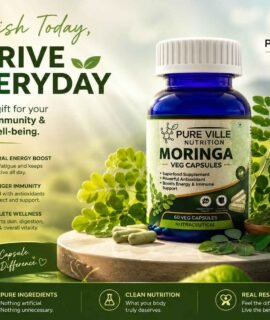 Pure Ville Nutrition Moringa Veg Capsules