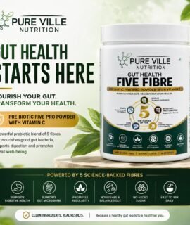 Pure Ville Nutrition Five Fibre Soluble Dietary Prebiotic Blend